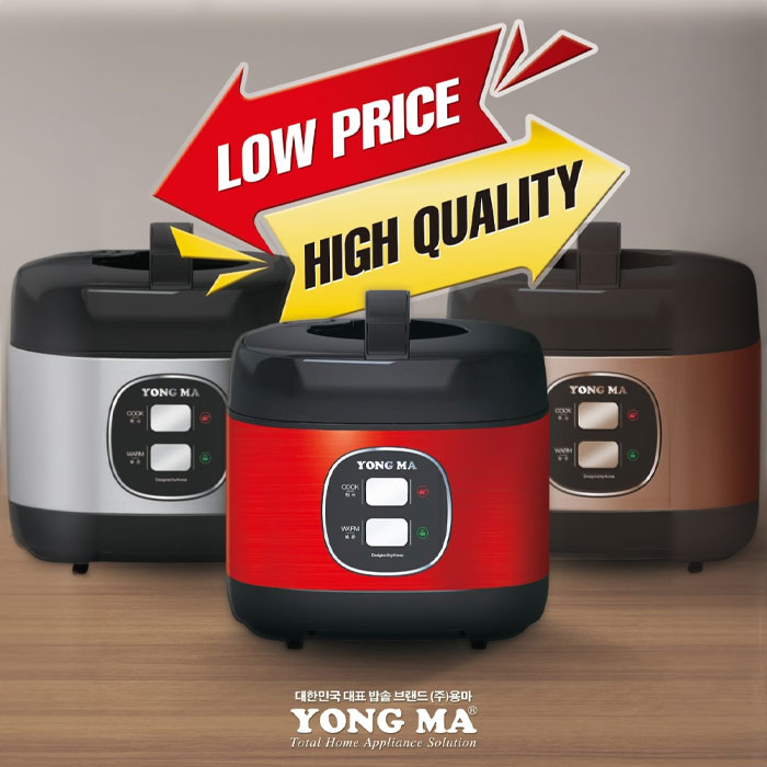 Yong Ma Rice Cooker 3D Heating 2 L - SMC8073 Red | SMC 8073 Red